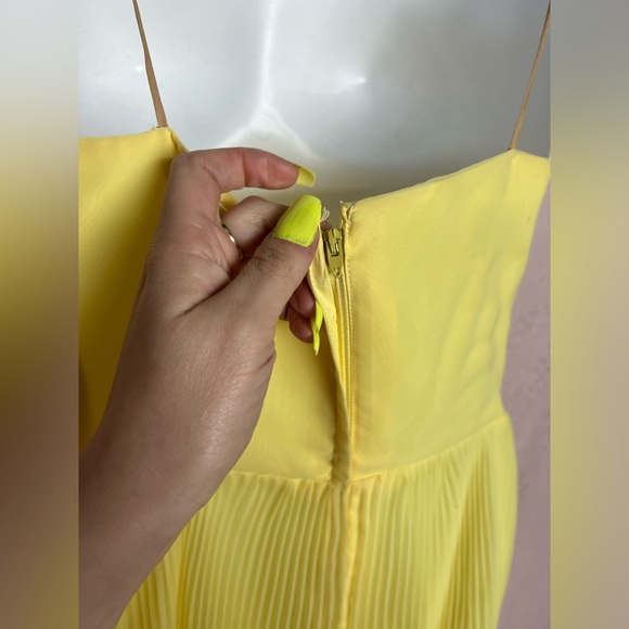 Vintage Miss Elliette bright yellow midi dress - Picture 5 of 7